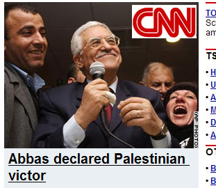 Václav Klaus se raduje z úspěchu v palestinských volbách